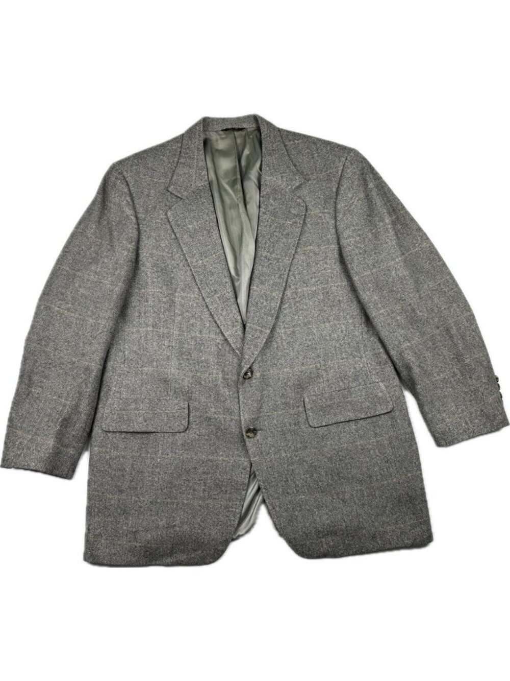 Hodge & Sons Men’s Camel Hair Sport Coat Blazer Gray 44R Made In USA
